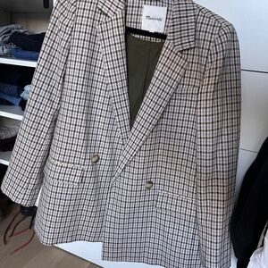 Madewell Caldwell Plaid Blazer - S